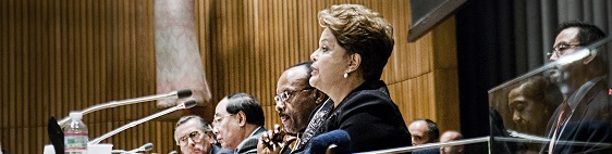 President of Brazil speaks during the Inaugural Meeting of the High-level Political Forum (HLPF) on Sustainable Development (Trusteeship Council Chamber, CB)