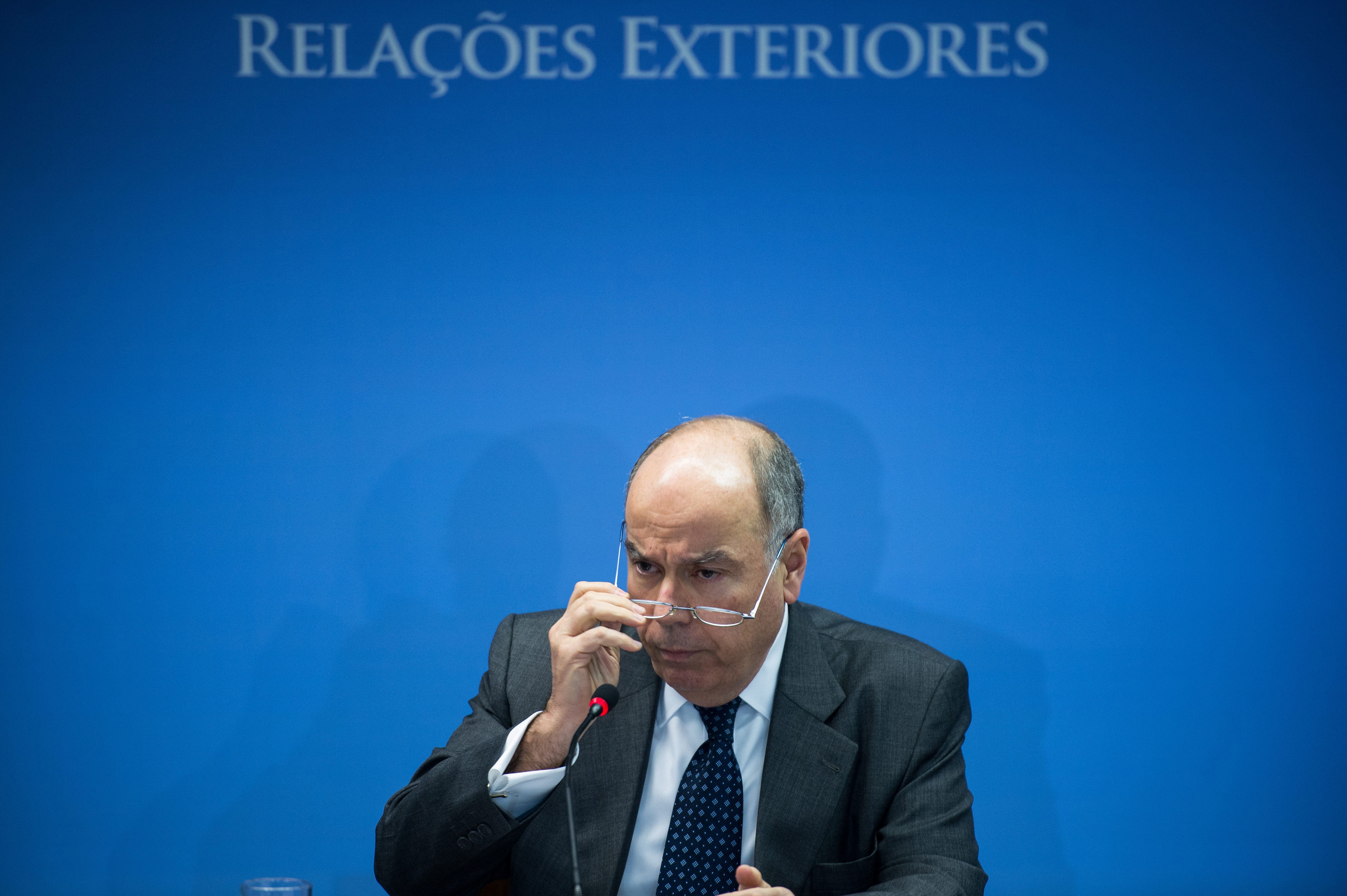 O Ministro das Relações Exteriores, Mauro Vieira, deu ênfase para a economia em seu discurso de posse