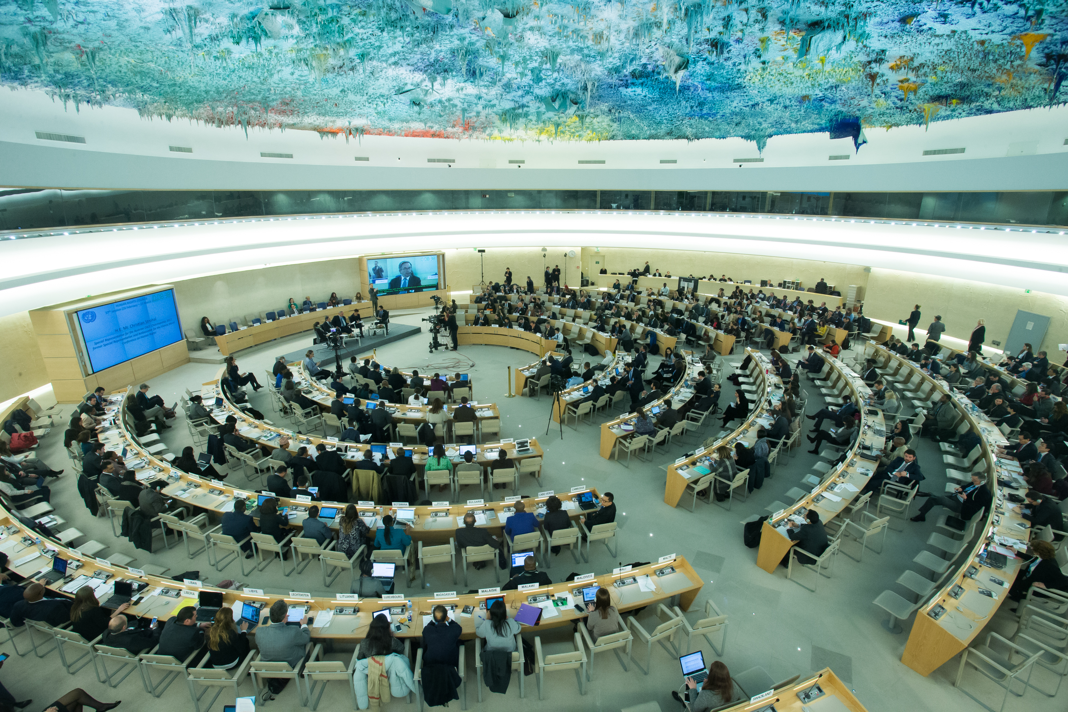 37th Session of the Human Rights Council, High-Level Panel: 70th Anniversary of the UDHR and 25th of VDPA, Palais des Nations, 28 February 2018, Geneva, Switzerland. OCHCHR/Pierre Albouy