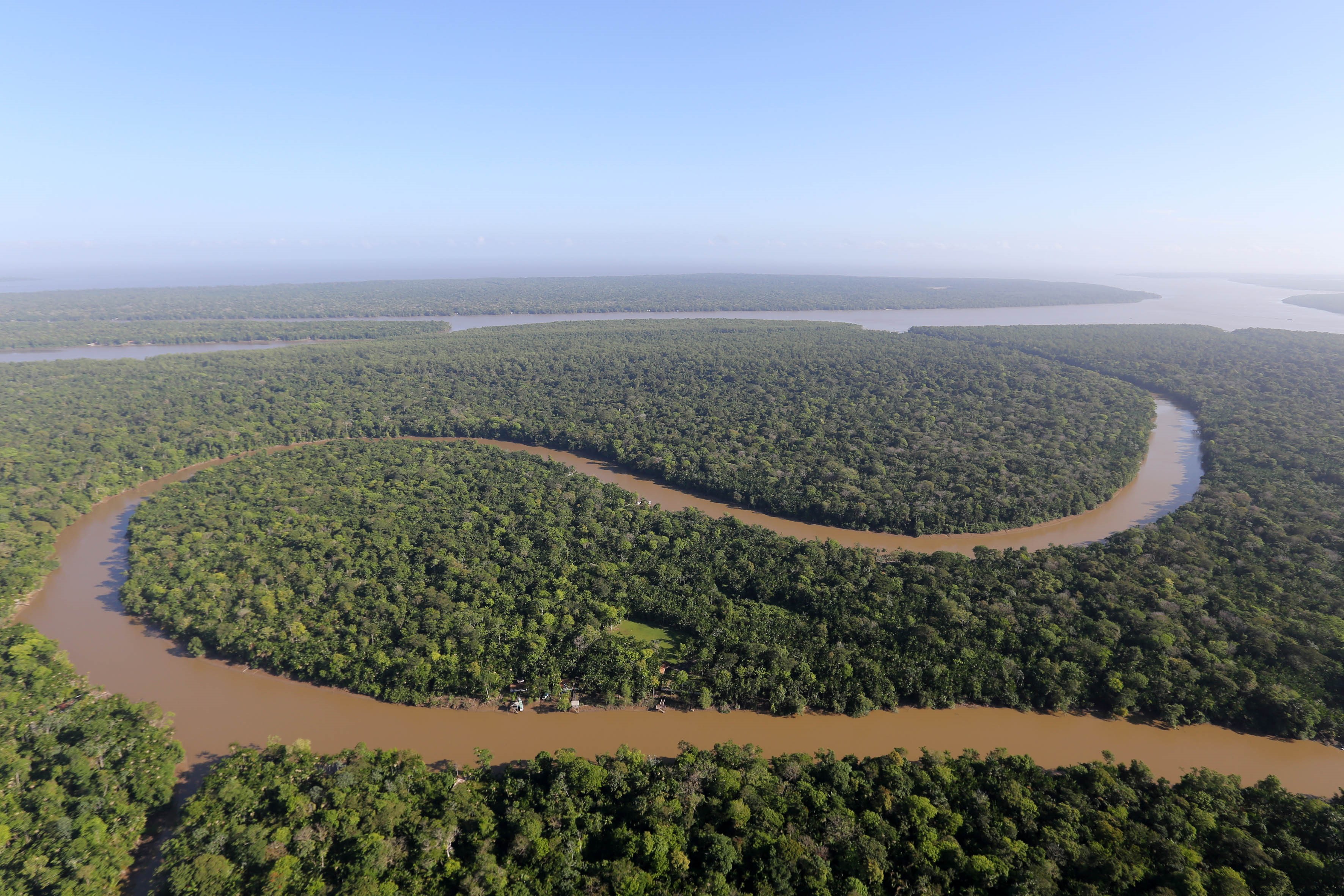 Dados divulgados nesta terça-feira (17) pelo Ministério do Meio Ambiente (MMA), apontam que o desmatamento na Floresta Amazônica (foto) apresentou uma estimativa de queda de 16% entre agosto de 2016 e julho deste ano. 
FOTO: SIDNEY OLIVEIRA /AG. PARÁ
DATA: 18.10.2017