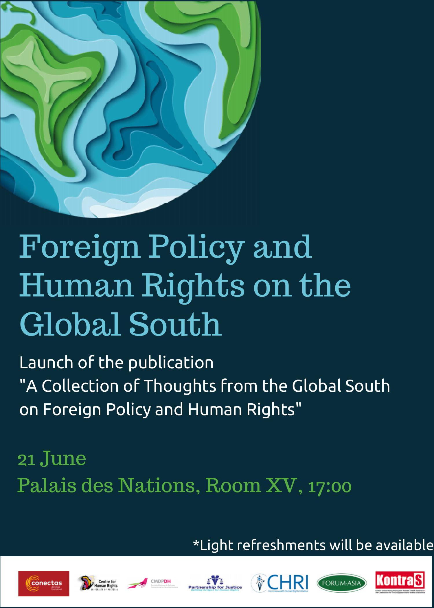 Uma coleção de pensamentos do Sul Global sobre Política Externa e Direitos Humanos: experiências e estratégias do campo