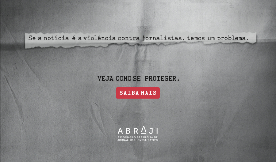 ABRAJI LAUNCHES CAMPAIGN AGAINST VIOLENCE: In the same month as World Freedom of Press Day is celebrated, The Brazilian Association for Investigative Journalism (Abraji) has launched its campaign “If the news is violence against journalists, we have a problem”. The campaign is the creation of Ogilvy and has the dual objective of drawing attention to cases of violence and aggression against journalists at work and promoting the Tim Lopes Programme. This Programme, launched by Abraji in 2017 and funded by the Open Society Foundations, was conceived to monitor investigations into the deaths of journalists and to carry on the reporting that they were working on when they were killed. For further information on the Programme://www.abraji.org.br/projetos/tim-lopes/. For other information: www.abraji.org.br cristinazahar@abraji.org.br