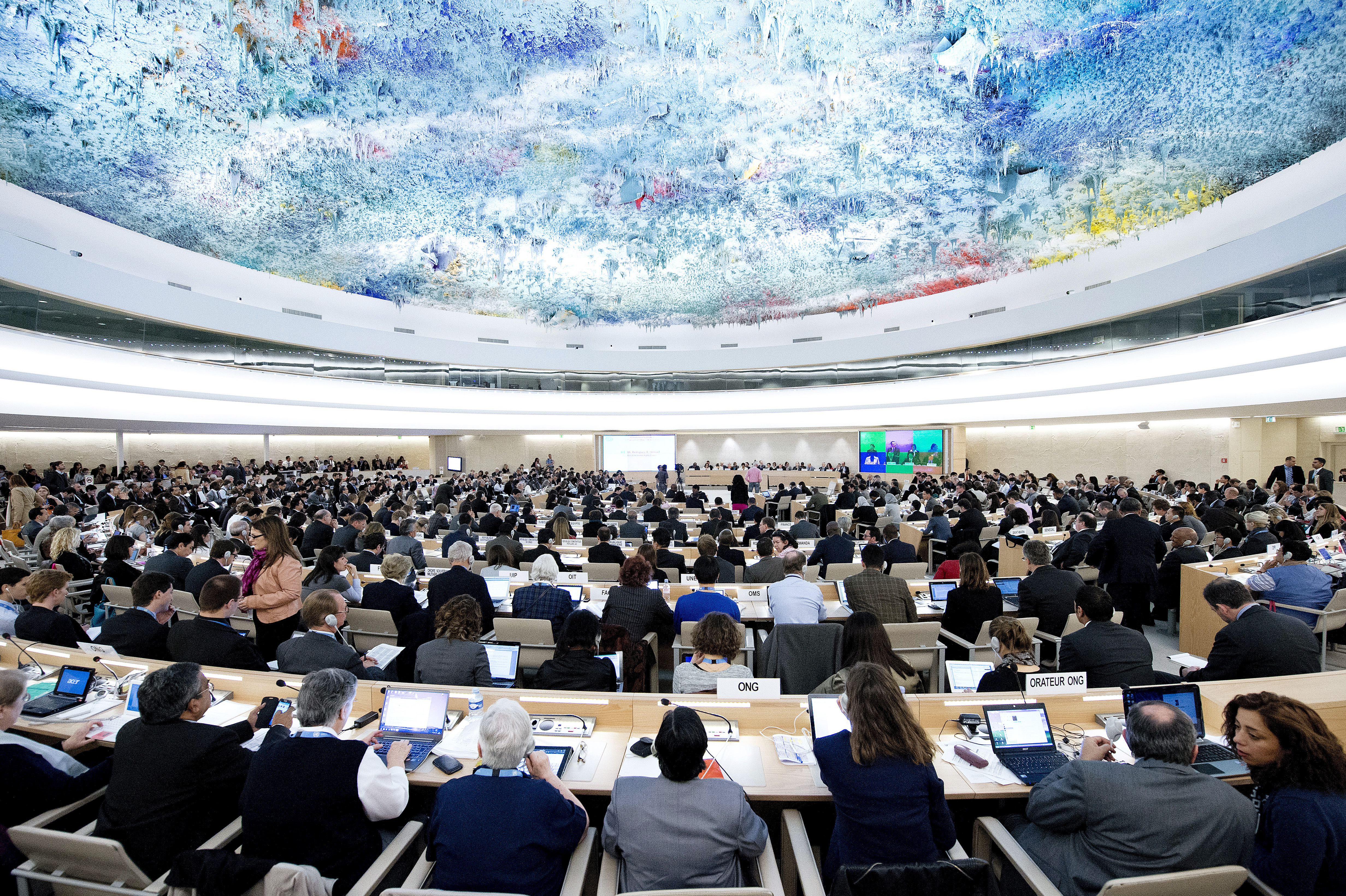 A general view during the 23th Session of the Human Rights Council. 27 May 2013. Photo by Jean-Marc Ferr
