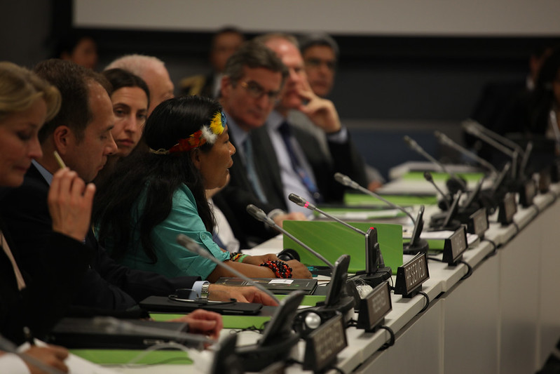 Ecuadorian indigenous activist speaks in the UN
