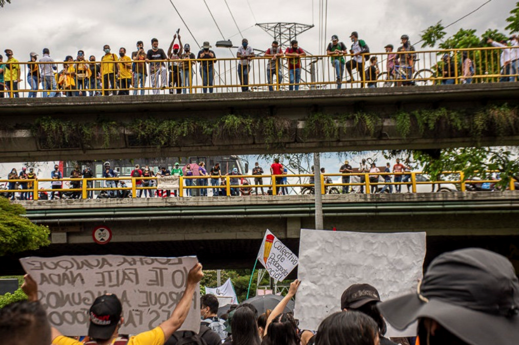 Manifestações tomam conta de cidades colombianas. Foto: Rubén Torres/Colombia Informa
