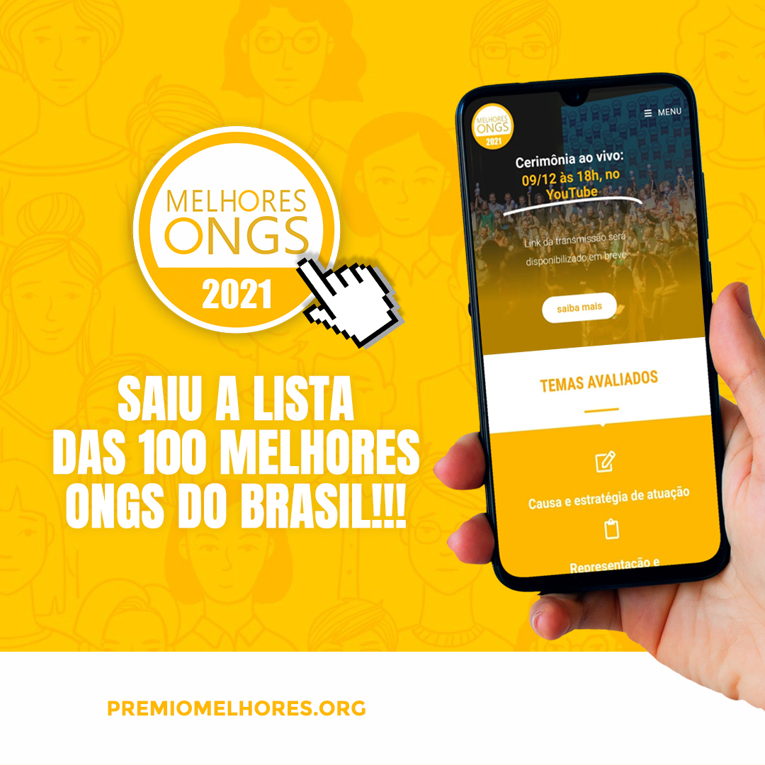 Conectas, pela terceira vez, está entre as 100 melhores ONGs do Brasil. Foto: Reprodução/Prêmio Melhores ONGs